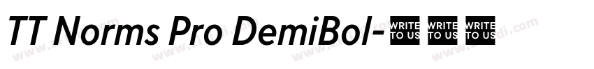 TT Norms Pro DemiBol字体转换